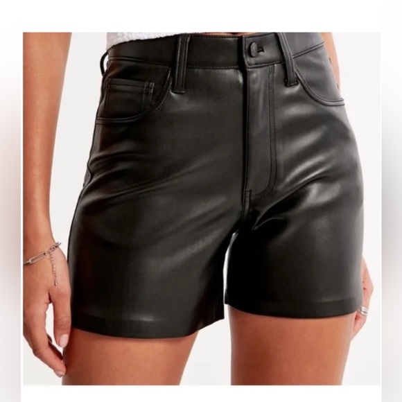 Abercrombie & Fitch Pants - Abercrombie & Fitch Vegan Leather Shorts – Size 12 – NEW With Tags